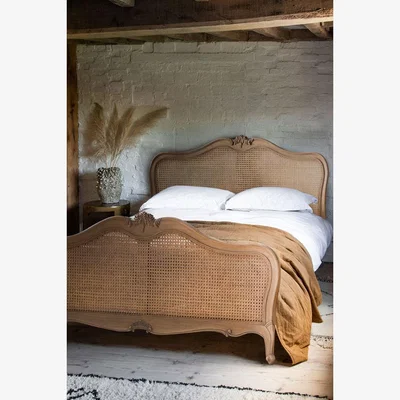 Rockett St George Antique-Style Wooden Bedframe - Available in Two Sizes