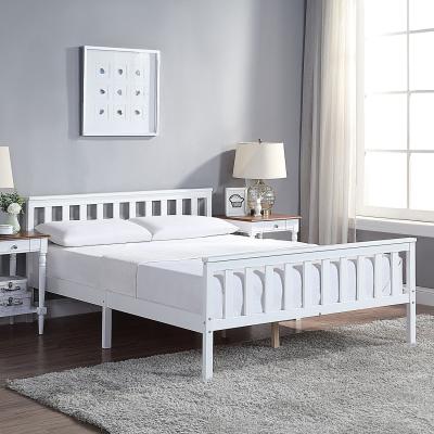 The Range Wooden Bed Frame - White / Double / Yes