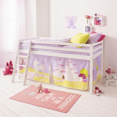 The Range Moro Cabin Bed and Princess Fairytale Tent in White - White