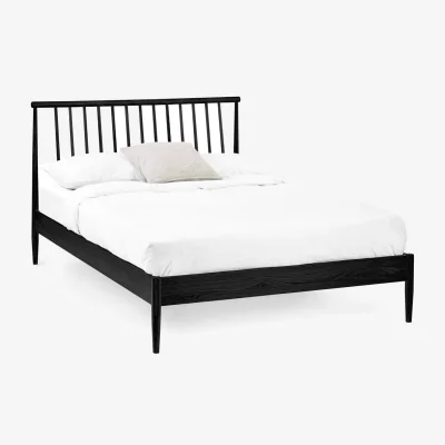 The Range Belton Bed Frame - Black Oak Effect