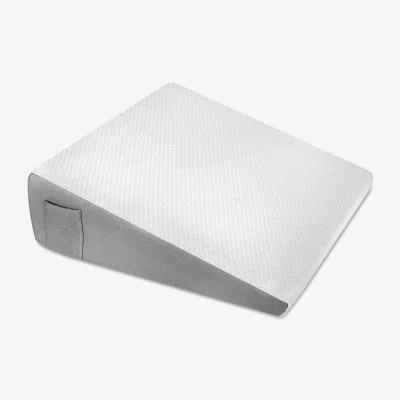 The Range Bed Wedge Pillow for Bed, Orthopaedic Memory Foam, Back Pain Support - White