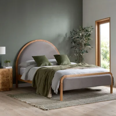 The Range Birlea Liana Double Bed Oak - Grey
