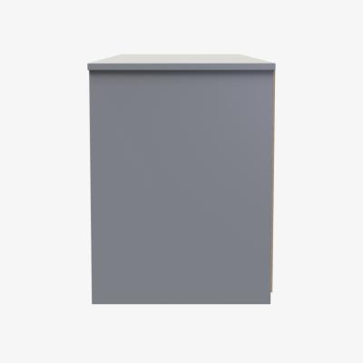The Range New York C Ready Assembled 4 Drawer Bed Box - White Matt & Dusk Grey