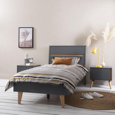 The Range Otto Single Bed Frame - Grey
