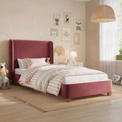 The Range Alma Single Winged Headboard Bed - Pink