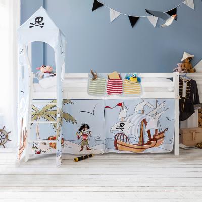 The Range Moro Cabin Bed with Pirate Pete Package in White - White / Pirate Pete Package