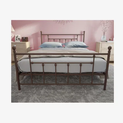 The Range Manila Metal Bed Bronze - Bronze / King