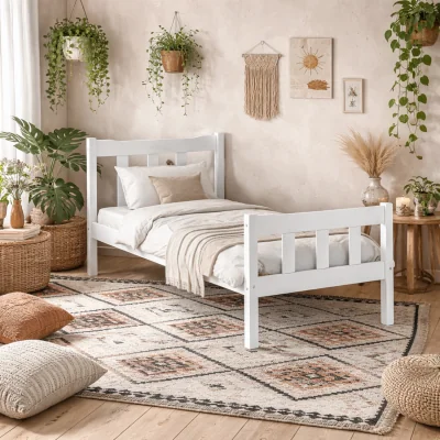 The Range Tralee 3ft Single Bed Washed - White