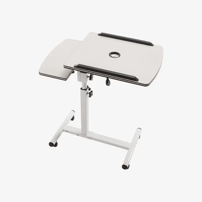 The Range Livingandhome Height Adjustable Mobile Bed Table - White