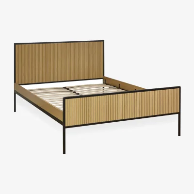 The Range Sia Bed Frame - Natural Oak Effect / King