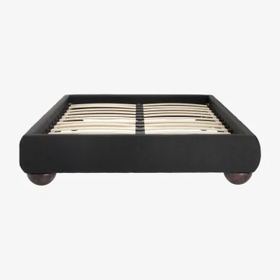 The Range Soller Deep Charcoal Double Bed  - Charcoal