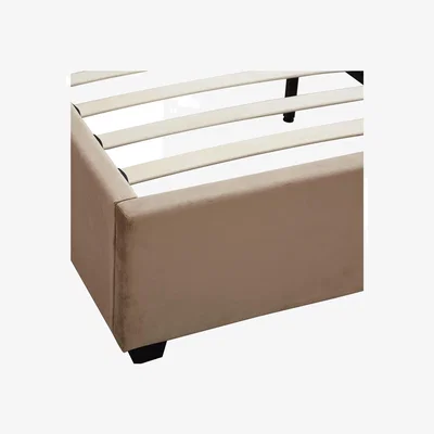 The Range Madison 4'6'' (Double) Bed - Fawn Velvet