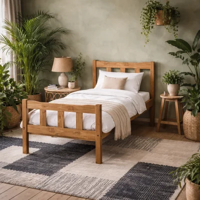 The Range Tralee 3ft Single Wooden Bed Frame - Brown