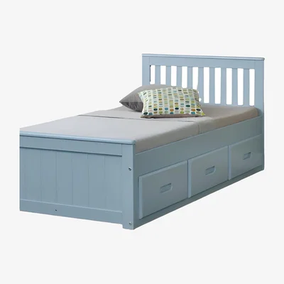 The Range Mission Storage Bed Frame  - Blue