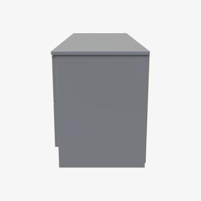 The Range Plymouth Ready Assembled 4 Drawer Bed Box - Uniform Grey & Dusk Grey