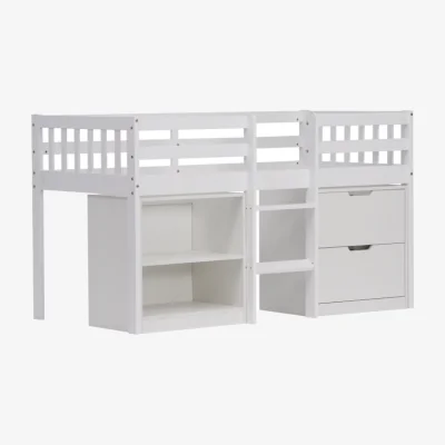 The Range Mira Sleepstation Single Cabin Bed in White - White