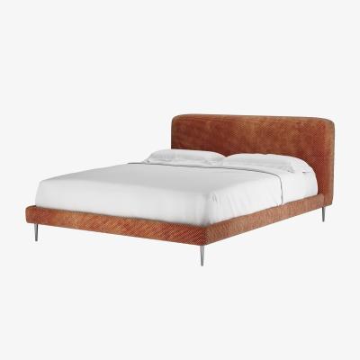 Sofa.com Lucy King Bed in Pomegranate Bubble Velvet