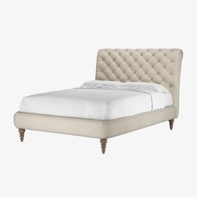 Sofa.com Knightsbridge (No Footboard) Double Bed in Jasmine Silky Jacquard Weave