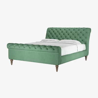 Sofa.com Knightsbridge Super King Bed in Celadon Easy Cotton
