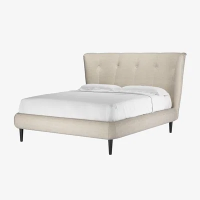 Sofa.com Audrey King Bed in Jasmine Silky Jacquard Weave