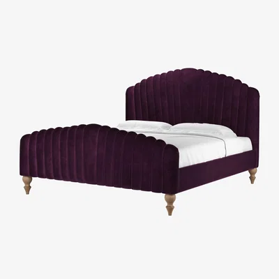 Sofa.com Bella Super King Bed in Damson Smart Velvet