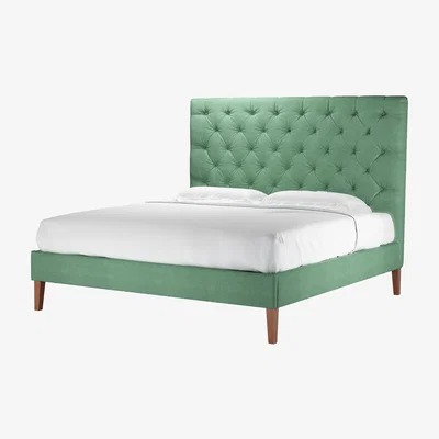 Sofa.com Rosalie 150cm Super King Bed in Celadon Easy Cotton