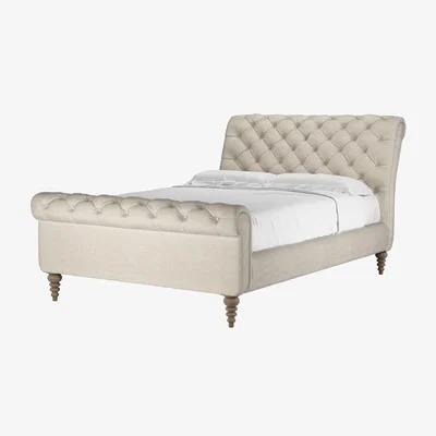 Sofa.com Knightsbridge Double Bed in Jasmine Silky Jacquard Weave