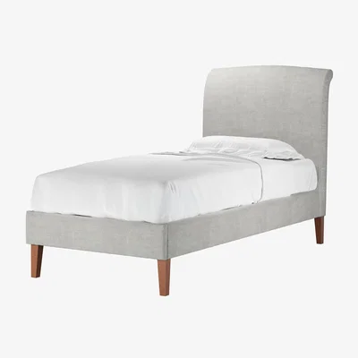 Sofa.com Thea Single Bed in Fog Aquaclean Clever Chenille