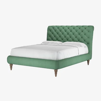 Sofa.com Knightsbridge (No Footboard) King Bed in Celadon Easy Cotton