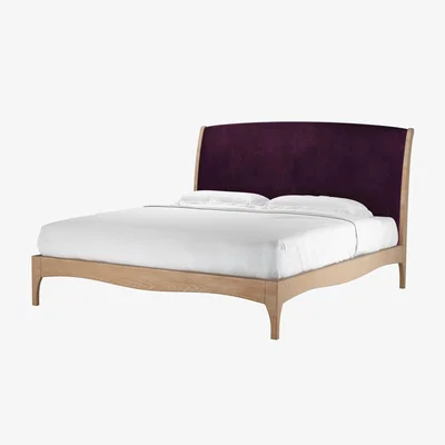Sofa.com Emilia Super King Bed in Damson Smart Velvet