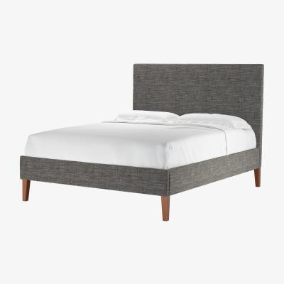 Sofa.com Avery 130cm King Bed in Liquorice Baylee Multi-Tone Viscose Linen