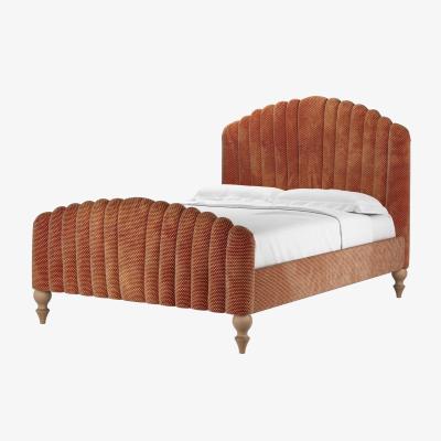 Sofa.com Bella Double Bed in Pomegranate Bubble Velvet