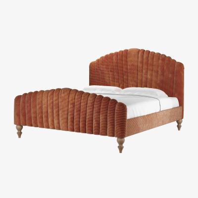 Sofa.com Bella Super King Bed in Pomegranate Bubble Velvet
