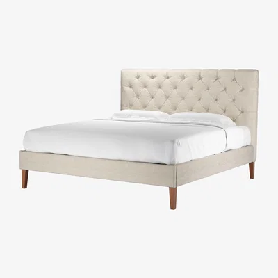 Sofa.com Rosalie 130cm Super King Bed in Jasmine Silky Jacquard Weave
