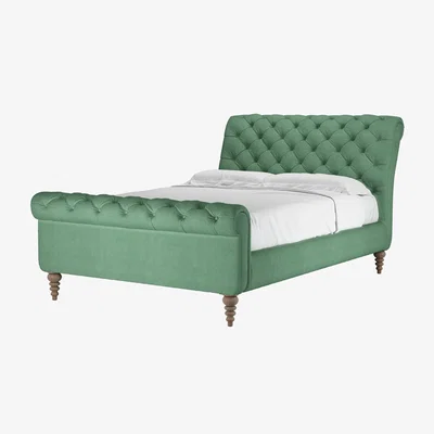 Sofa.com Knightsbridge Double Bed in Celadon Easy Cotton