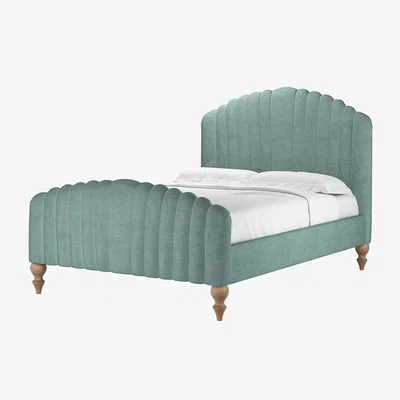 Sofa.com Bella Double Bed in Sea Spray Aquaclean Clever Chenille