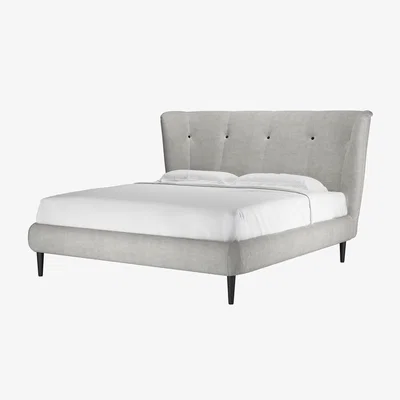 Sofa.com Audrey Super King Bed in Fog Aquaclean Clever Chenille