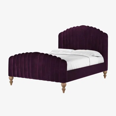 Sofa.com Bella Double Bed in Damson Smart Velvet