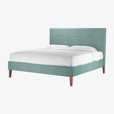 Sofa.com Avery 130cm Super King Bed in Sea Spray Aquaclean Clever Chenille