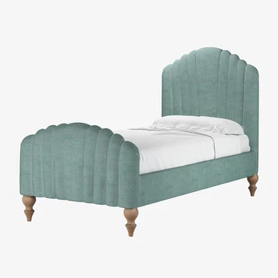 Sofa.com Bella Single Bed in Sea Spray Aquaclean Clever Chenille