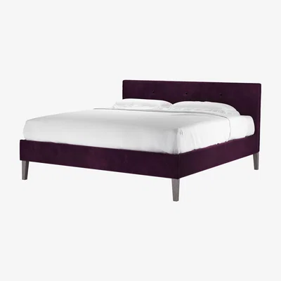 Sofa.com Avery 100cm Super King Bed in Damson Smart Velvet