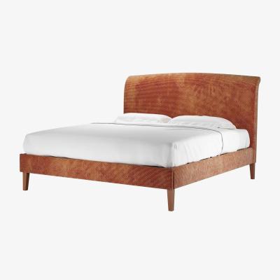 Sofa.com Thea Super King Bed in Pomegranate Bubble Velvet