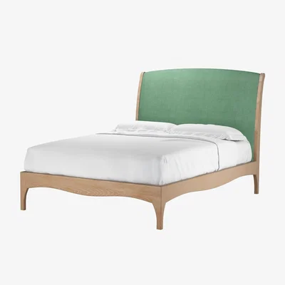 Sofa.com Emilia Double Bed in Celadon Easy Cotton