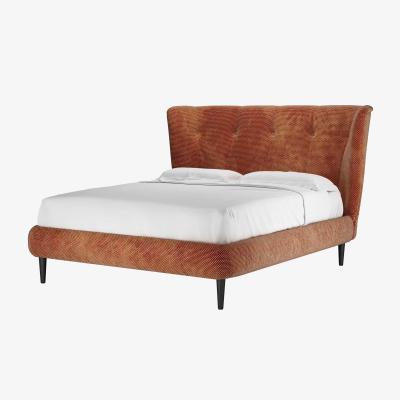 Sofa.com Audrey King Bed in Pomegranate Bubble Velvet