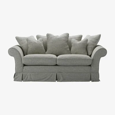 Sofa.com Aspen Scatter Back 3 Seat Sofa Bed in Grey Marl Highland Tweed - sofa.com
