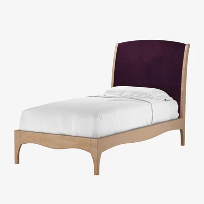 Sofa.com Emilia Single Bed in Damson Smart Velvet