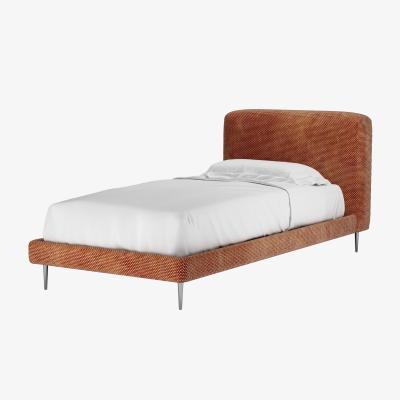 Sofa.com Lucy Single Bed in Pomegranate Bubble Velvet