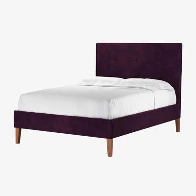 Sofa.com Avery 130cm Double Bed in Damson Smart Velvet