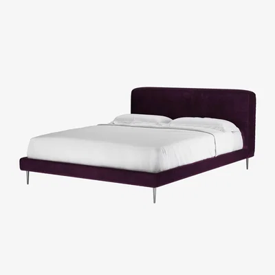 Sofa.com Lucy King Bed in Damson Smart Velvet