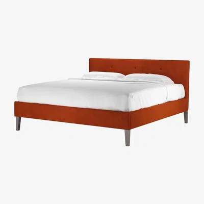 Sofa.com Avery 100cm Super King Bed in Brick Aquaclean Clever Velvet